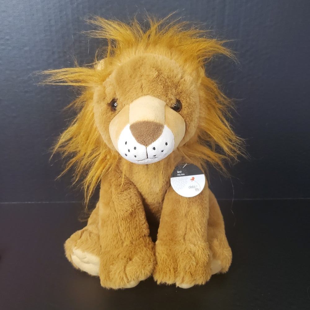 Debi Lilly Levi The Lion Plush‎ 11.5" Stuffed Animal NWT